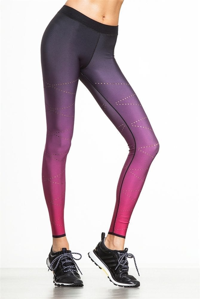 ULTRACOR Leggings High Silk Zig Zag Pixelate Leggings - Sexy Workout Clothes Yoga Leggings