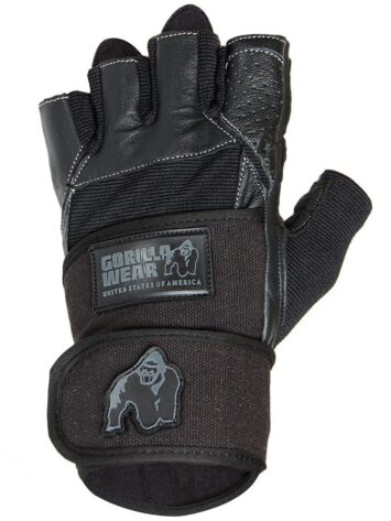 Gorilla Wear – Dallas Wrist Wrap Gloves – Black