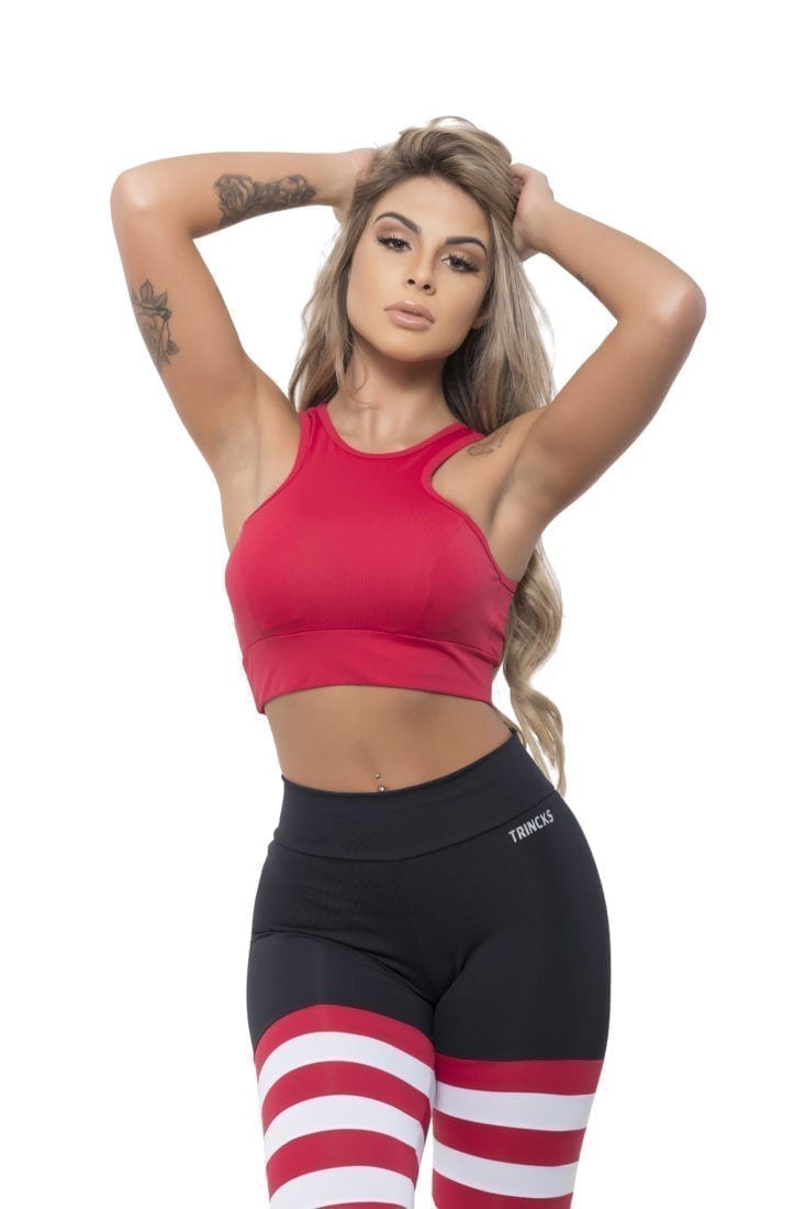 BFB Activewear Tank Top Top Essential Red