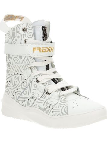 Freddy Fitness Footwear – Mid Cut Boot 589 Laolu Real Leather – White