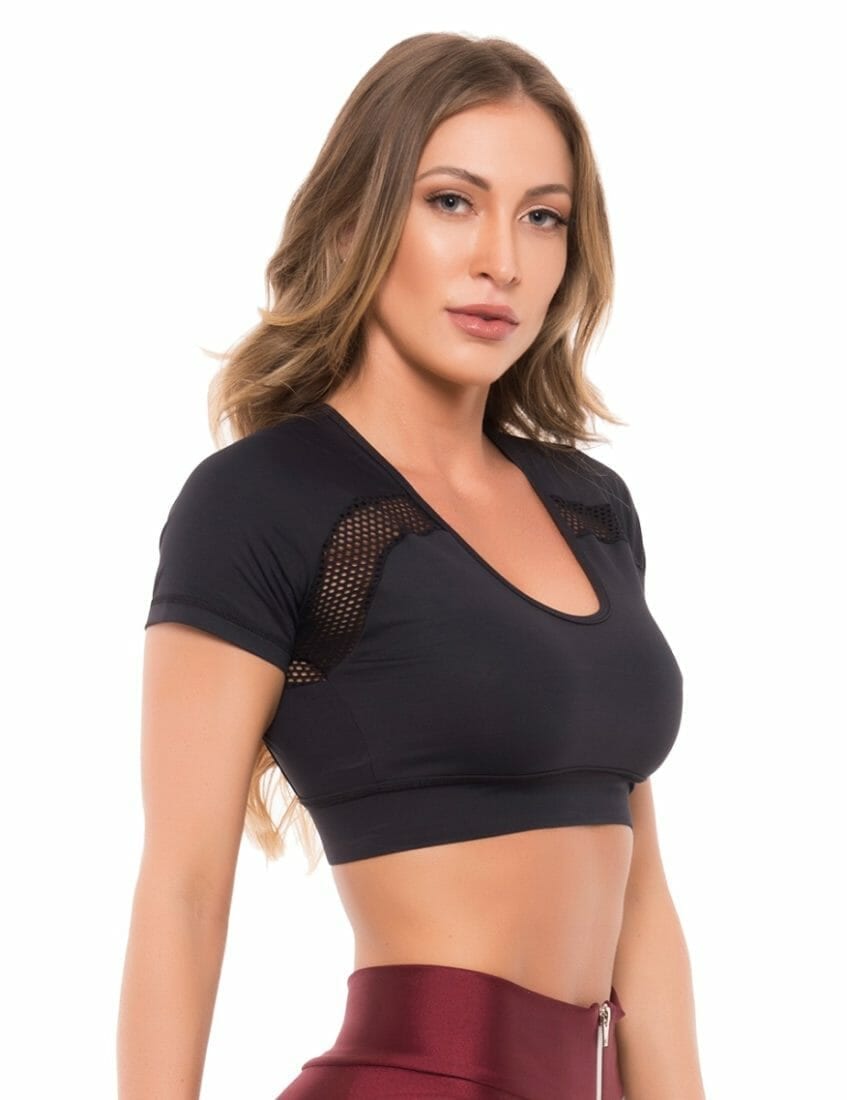 BFB Activewear Cropped Fit Gym - Black