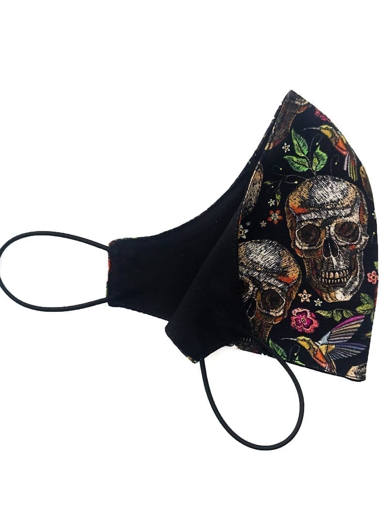 Dynamite Brazil Face Mask – Double sided Tricoline Cotton – Skull
