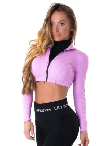 Let’s Gym Fitness Cropped Style Trend Top – Lilac