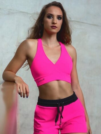 DYNAMITE BRAZIL Milaf Sports Bra Top – Neon Pink
