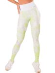Let's Gym Activewear Mystic Fit Leggings - Lemon-White