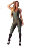 Let's Gym Fitness Enigmatic Jumpsuit - Military Green