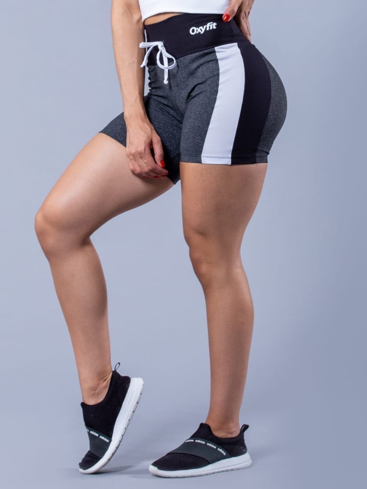 Oxyfit Activewear Bermuda Charming Shorts - gray/black/white