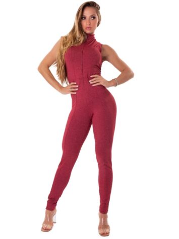 Let’s Gym Fitness Move and Slay Jumpsuit – Red