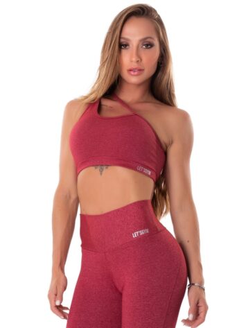 Lets Gym Fitness Move & Slay Sports Bra Top – Red