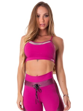 Lets Gym Fitness Intense Woman Sports Bra Top – Pink