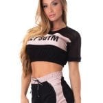 Let's Gym Fitness Sweet Glow Cropped - Black/Rose