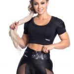 Trincks Fitness Activewear Cropped Gym Tulle - Black