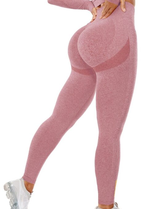 BFB Scrunchie Seamless High Waisted Leggings - Pink
