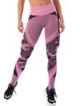 Let's Gym Fitness Seamless Camo Love Leggings - Pink