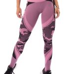 Let's Gym Fitness Seamless Camo Love Leggings - Pink