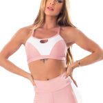 Lets Gym Fitness Lover Sports Bra Top - Rose