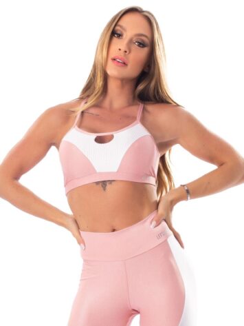 Lets Gym Fitness Lover Sports Bra Top – Rose