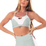Lets Gym Fitness Lover Sports Bra Top - Green