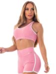 Lets Gym Fitness Boss Lady Sports Bra Top - Pink
