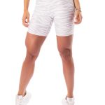 Let's Gym Fitness Jungle Shorts - White