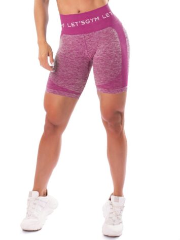 Let’s Gym Fitness Seamless Diamond Shorts – Pink