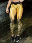 DYNAMITE BRAZIL Leggings Golden Snake Muscles - Gold