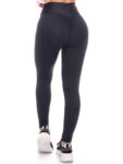 Let's Gym Fitness Basic Creed Scrunch Leggings - Black