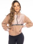 Let's Gym Fitness Sherpa Glam Sweatshirt - Nude