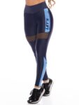 Let's Gym Fitness Inspiration Leggings - Blue