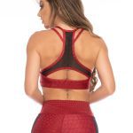Lets Gym Fitness Desire Sports Bra Top - Red