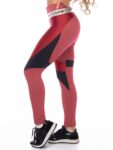 Let's Gym Fitness Potency Leggings - Black/Red