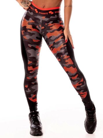 DYNAMITE Brazil Leggings Apple Booty Camouflage – Coral