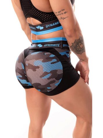DYNAMITE BRAZIL Shorts Apple Booty Camouflaged – Blue