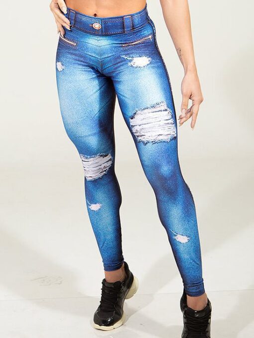 DYNAMITE Brazil Leggings Fake Jeans Boreal - Blue