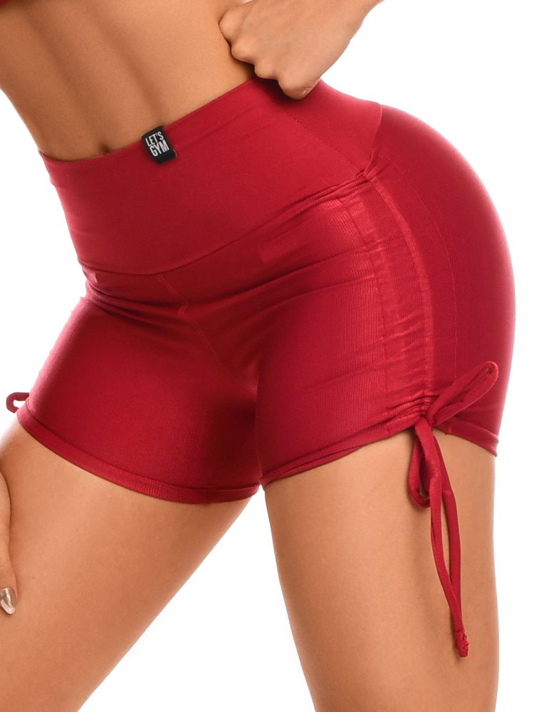 Let's Gym Fitness Bold Minimal Shorts - Red
