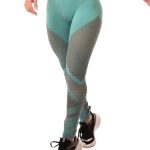 Let's Gym Activewear Seamless Melange Leggings - Turquoise