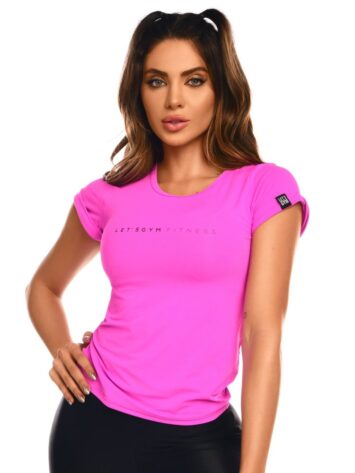 Lets Gym Fitness Must Have T-shirt – Pink
