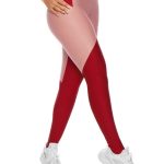 Let's Gym Fitness Lollypop Leggings - Red