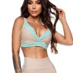 Let's Gym Fitness Perpetual Sweat Sports Bra Top - Green