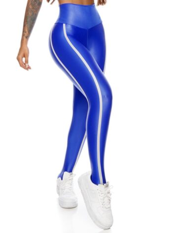 Let’s Gym Fitness Excentric Leggings – Blue