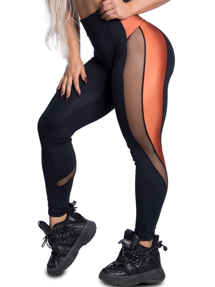 Trincks Fitness Activewear Leggings Woman - Black/Gold