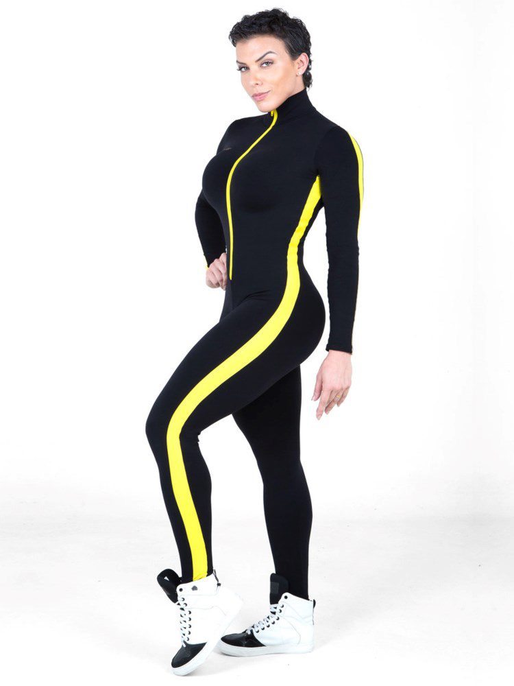 DYNAMITE Brazil Jumpsuit Supplex Jetlight- Black/Yellow